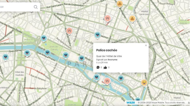 Confinement : Waze supprime la fonction de signalement des contrôles policiers