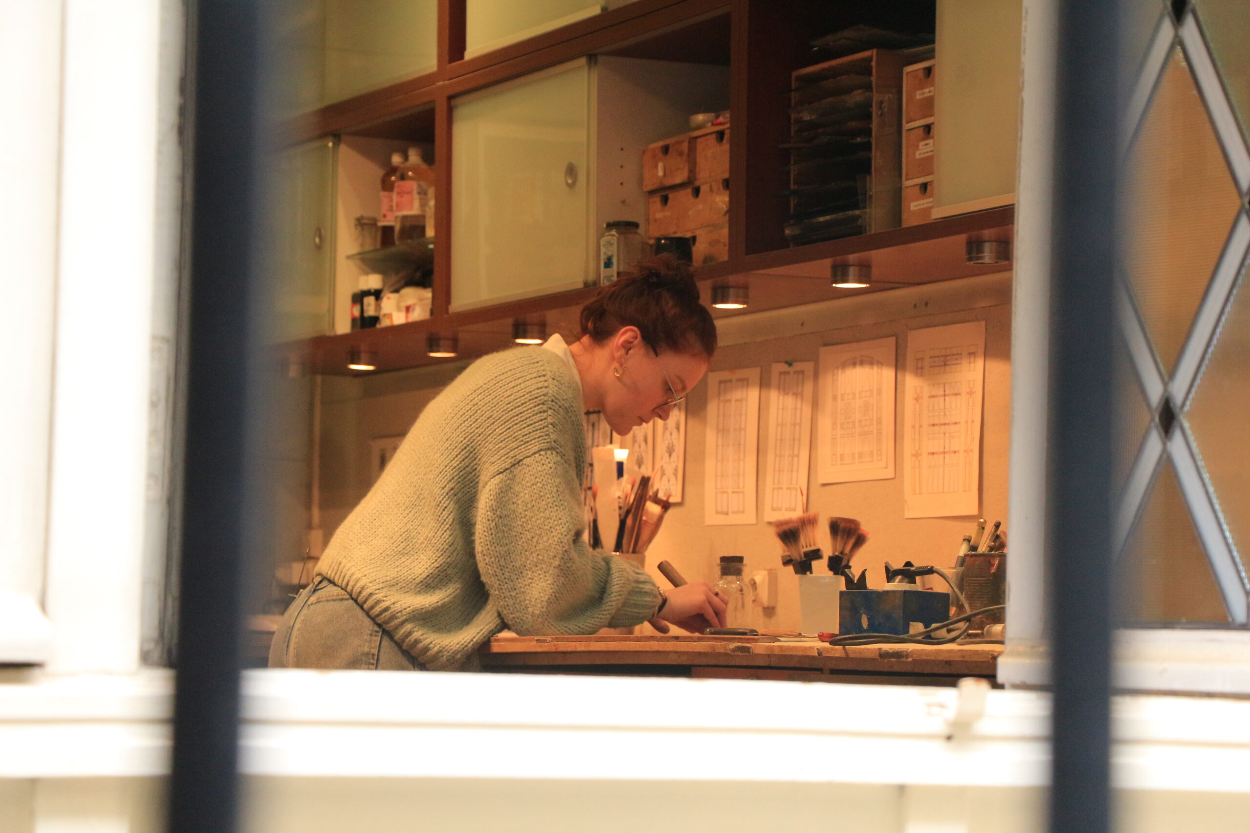 Marianne Vatel, apprentie vitrailliste